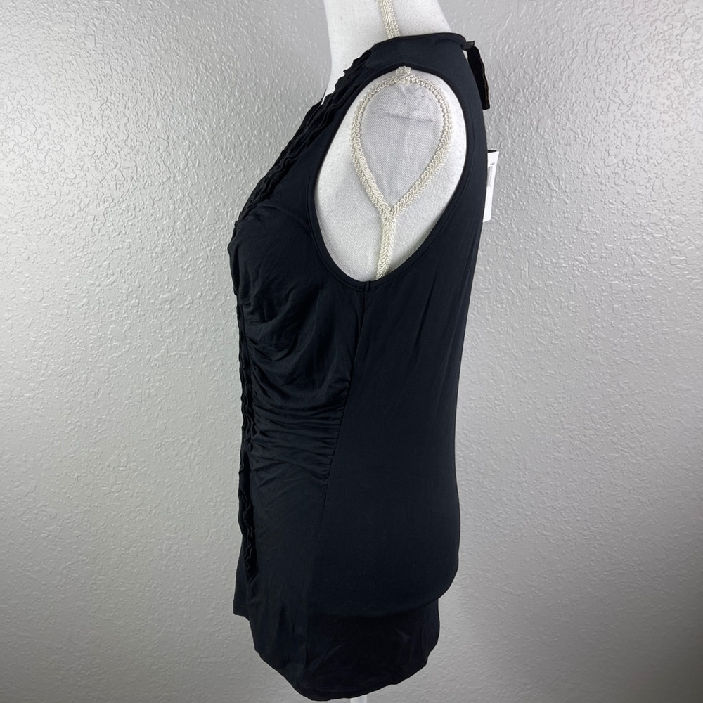 NWT Black Ruffle Tank - Picture 5 of 9